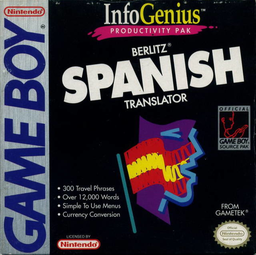 Berlitz Spanish Translator box art for GameBoy